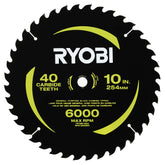 10" 40 CARBIDE TEETH THIN KERF MITER SAW BLADE