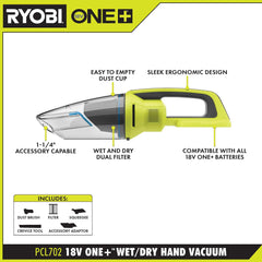 18V ONE+ LITHIUM HIGH PERFORMANCE STARTER KIT WITH FREE 18V ONE+ WET/DRY HAND VACUUM