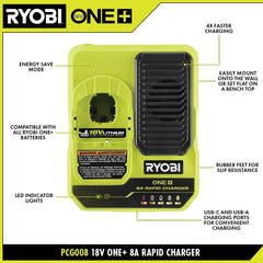 18V ONE+ 8AH LITHIUM HIGH PERFORMANCE STARTER KIT