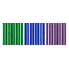 24 PC. FULL SIZE COOL COLOR GLUE STICKS
