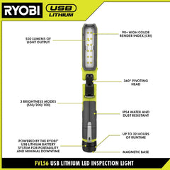 USB LITHIUM LED Inspection Light Kit