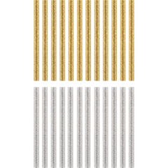 24 PC. MINI GLITTER GLUE STICKS