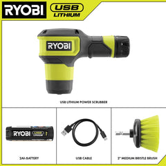 USB LITHIUM POWER SCRUBBER KIT