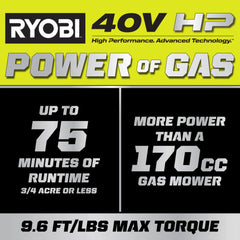 40V HP Brushless 21" Walk Behind Self-Propelled Lawn Mower w/ (2) 6.0Ah Batteries and Charger