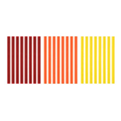 24 PC. MINI WARM COLOR GLUE STICKS