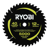 12" 40 CARBIDE TEETH THIN KERF MITER SAW BLADE