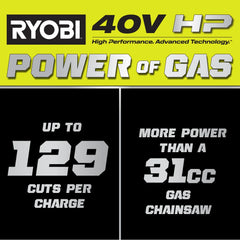 40V HP BRUSHLESS 12" TOP HANDLE CHAINSAW KIT