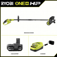 18V ONE+ HP Brushless Lawn Edger Tool With 4.0 Ah Battery and Charger