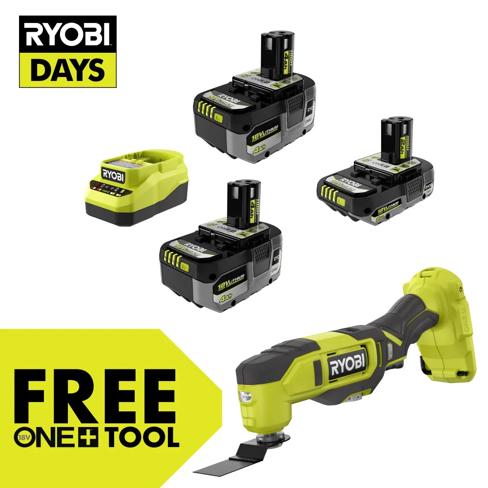 18V ONE+ LITHIUM HIGH PERFORMANCE STARTER KIT WITH FREE 18V ONE+ MULTI-TOOL