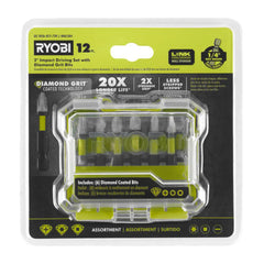 12 PC. 2" IMPACT DRIVING SET WITH DIAMOND GRIT BITS