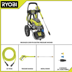 2500 PSI 1.2 GPM BRUSHLESS ELECTRIC PRESSURE WASHER