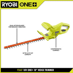 18V ONE+ 18" Hedge Trimmer