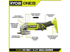 18V ONE+ 13" STRING TRIMMER/EDGER KIT WITH FREE 18V ONE+ 4-1/2" ANGLE GRINDER