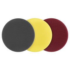 3 PC. 5" FOAM DUAL ACTION POLISHER VARIETY PAD SET