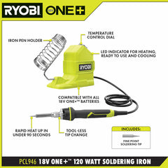 18V ONE+ 120W SOLDERING IRON