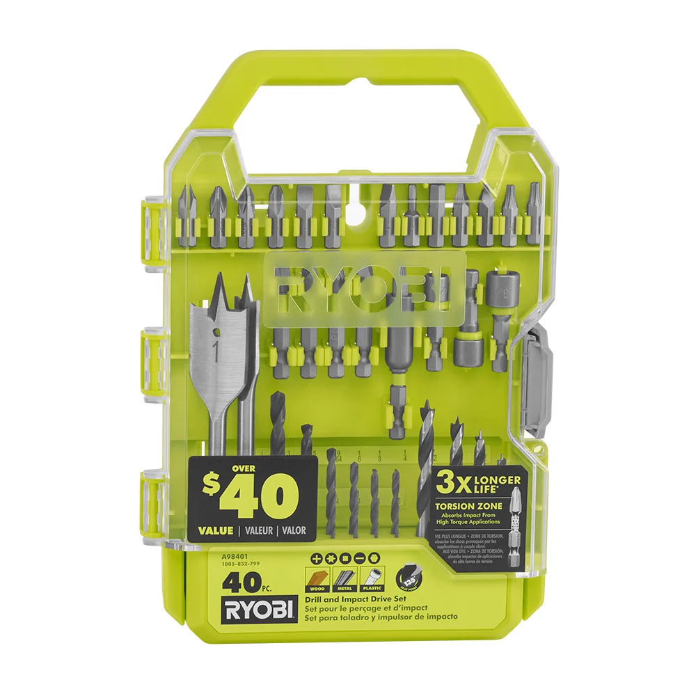 40 PC. DRILL AND IMPACT DRIVE SET
