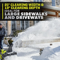 40V HP Brushless 21" Whisper Series Snow Blower Kit